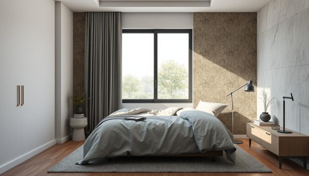 3D rendered apartment with textured wallpaper simulation 3D rendered apartment with textured wallpaper simulation