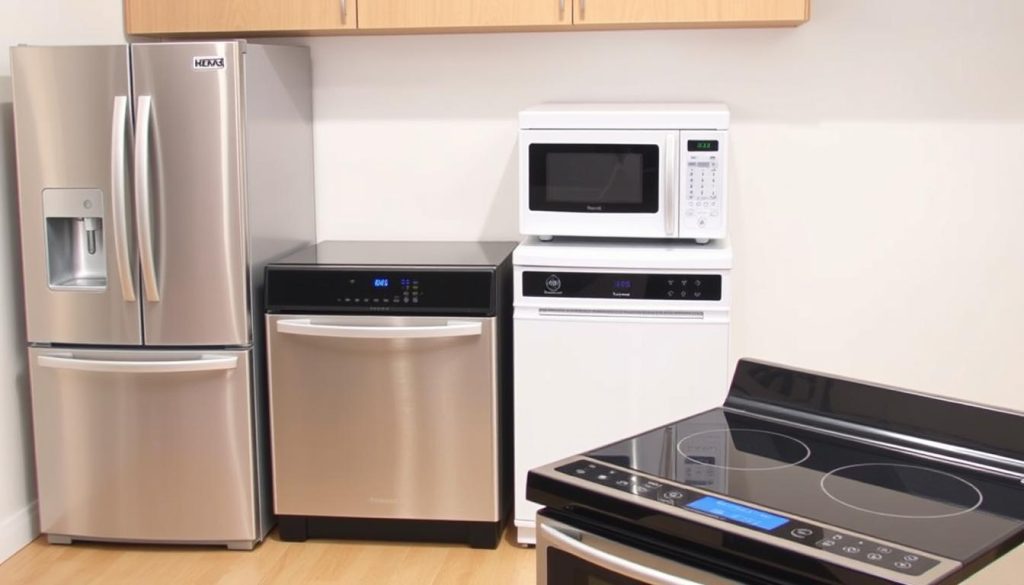 Compact appliances designed for small apartment kitchens Compact appliances designed for small apartment kitchens
