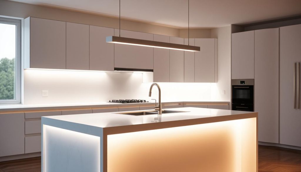 Modern Kitchen Island LED Lighting Trends