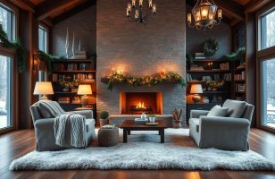 cozy winter living room